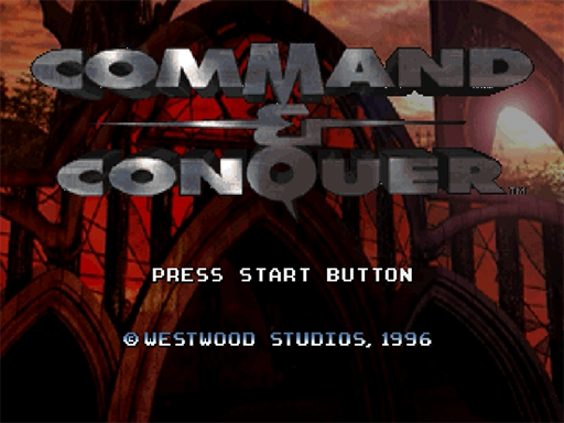 Command & Conquer title screen for Sega Saturn